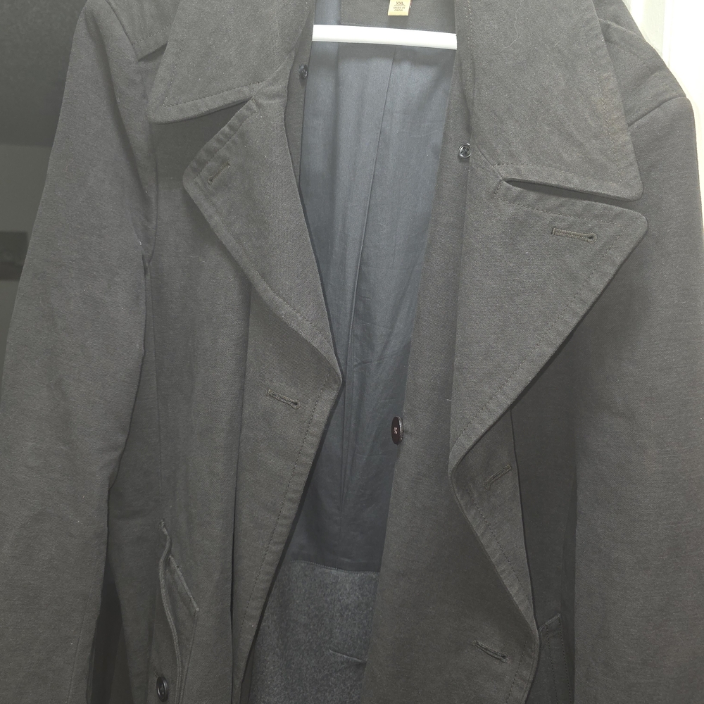 Banana Republic Charcoal Trench Coat